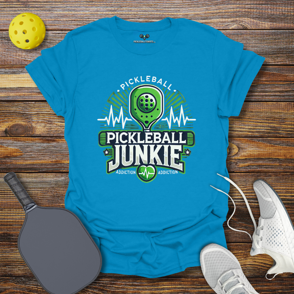 Funny Pickleball Shirt –  Pickleball JUNKIE T-Shirt