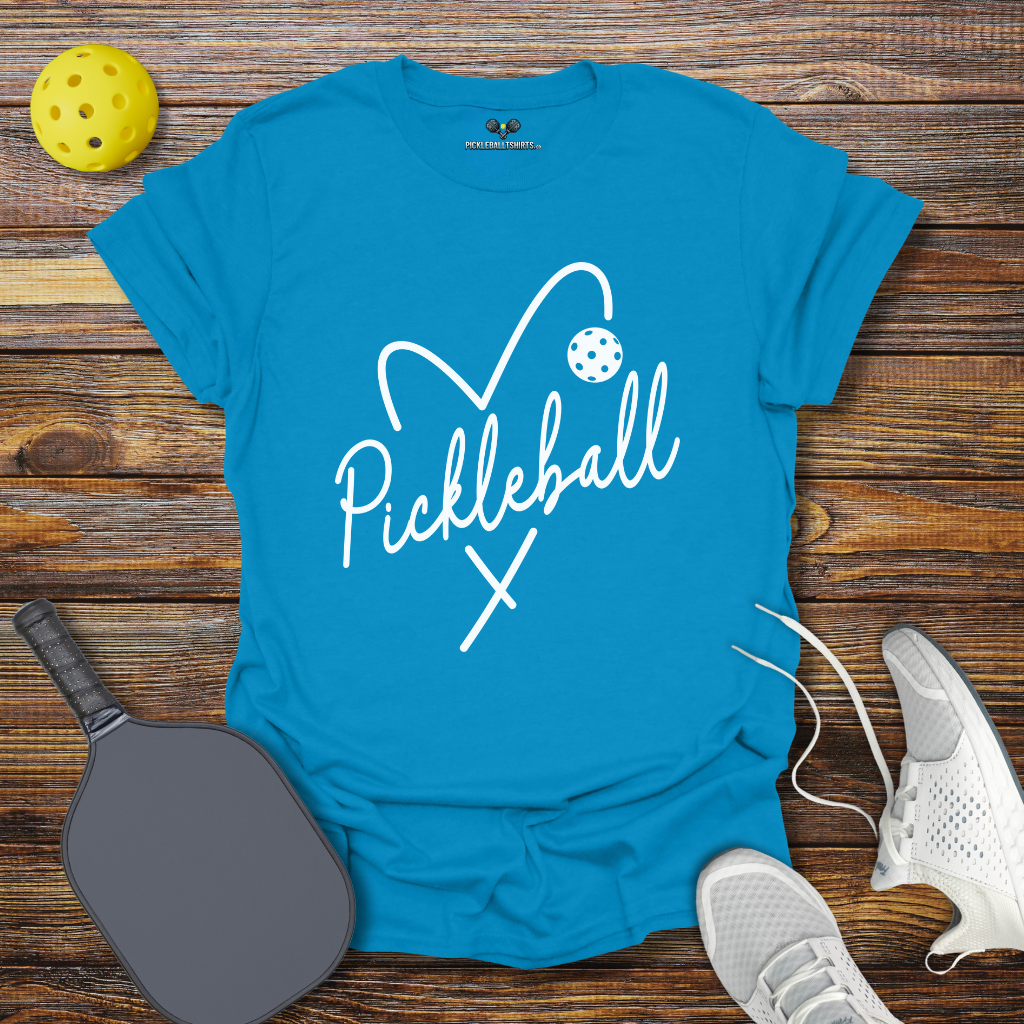 Cute Pickleball Shirt for Women – Pickleball Heart Tee