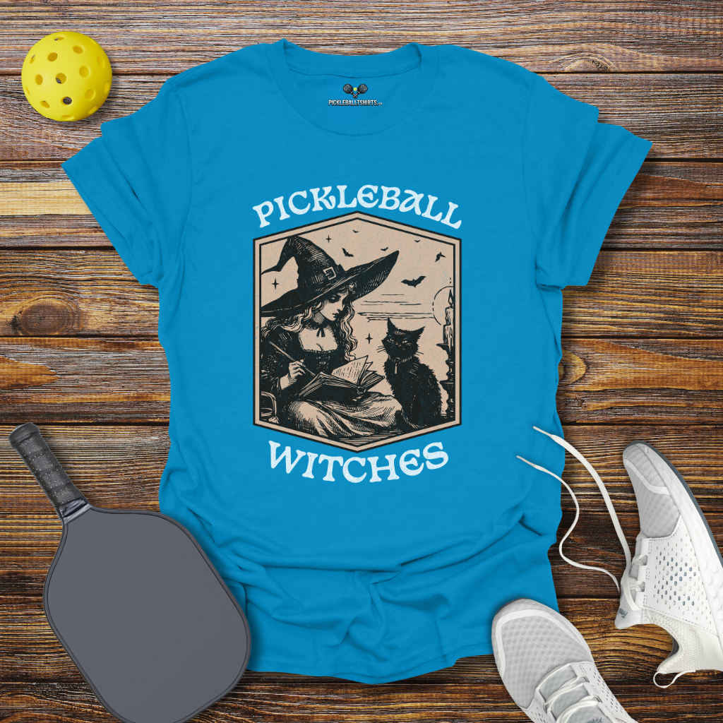 Funny Pickleball Shirt –  Halloween Pickleball Witches T-Shirt
