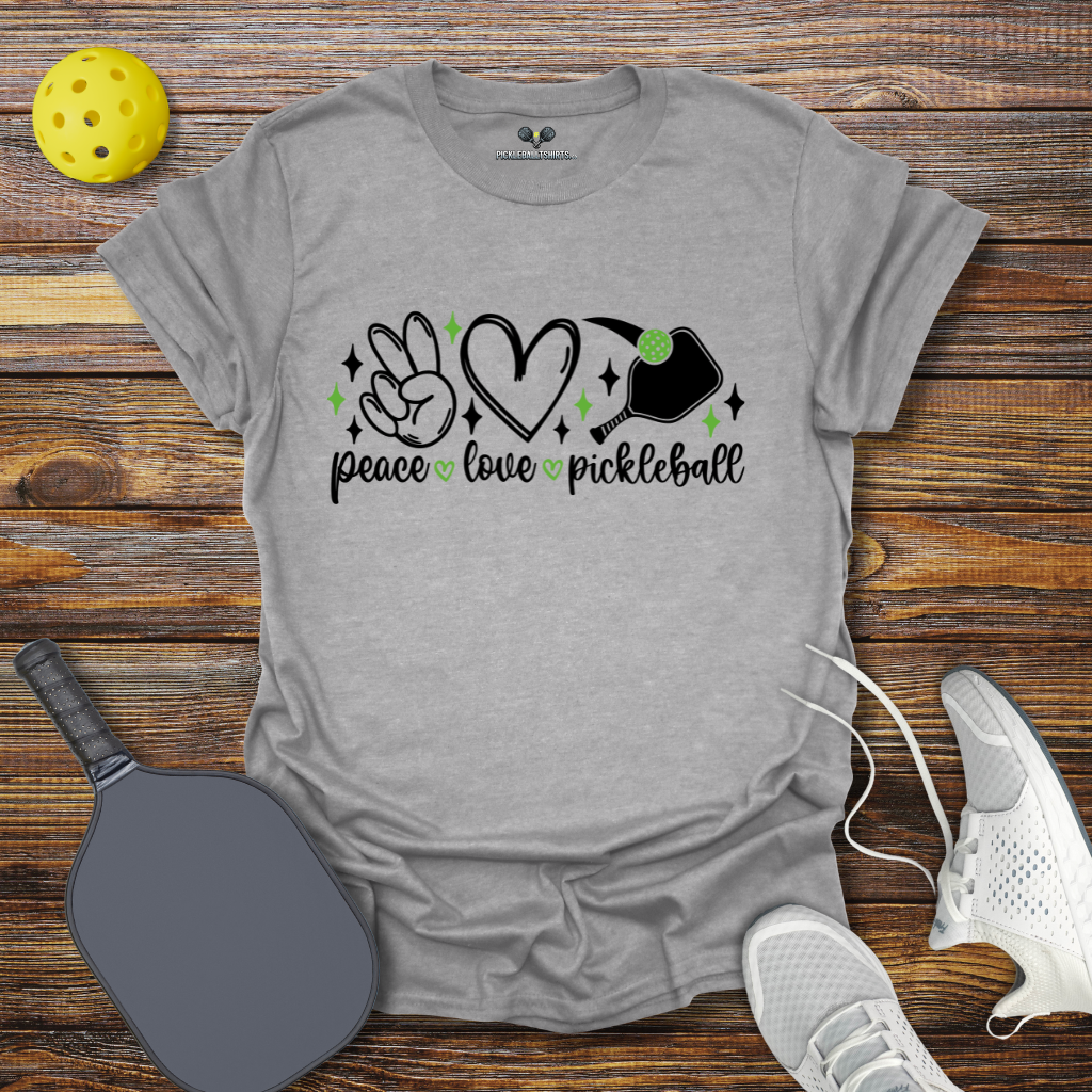 Funny Pickleball Shirt –  Peace Love Pickleball T-Shirt