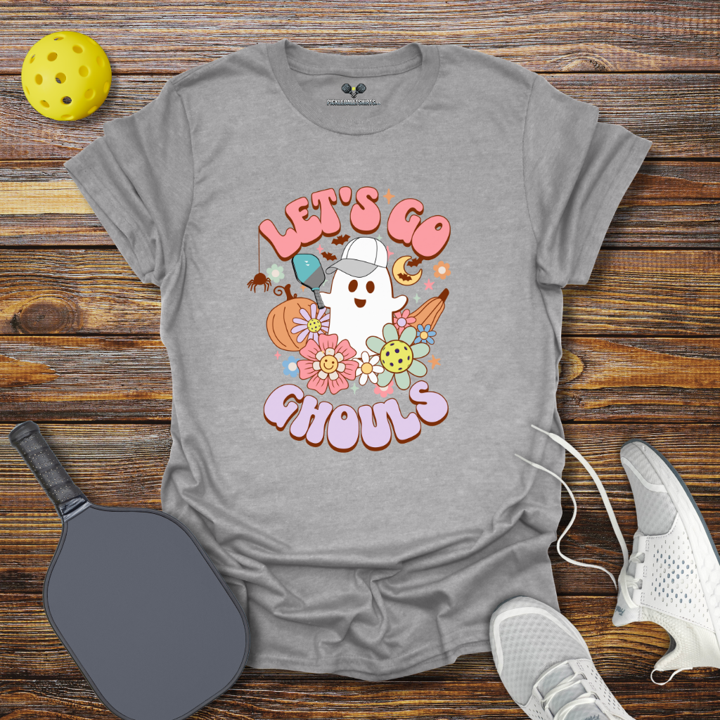 Funny Pickleball Shirt –  Let's Go Ghouls Halloween T-Shirt