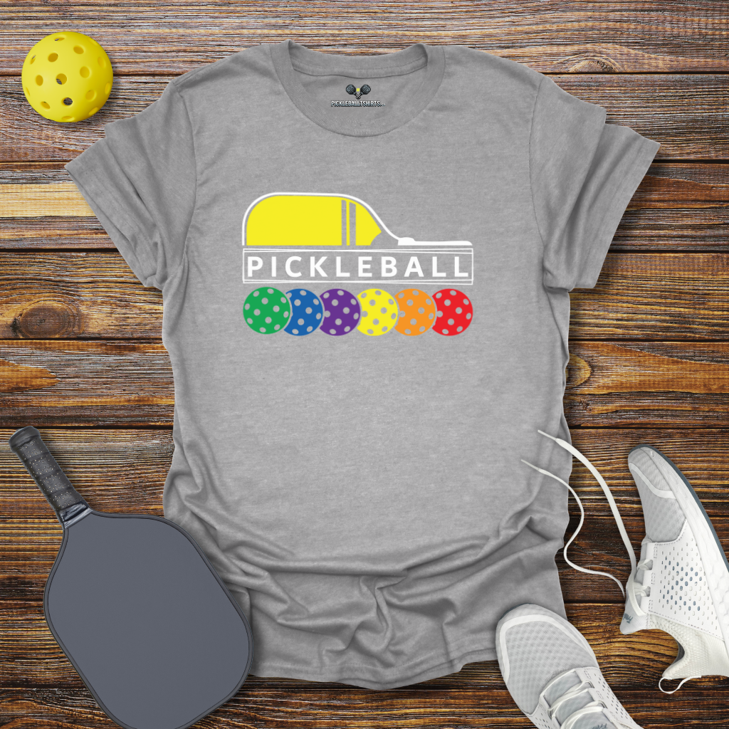 Funny Pickleball Shirt –  Pickleball Colored Balls T-Shirt