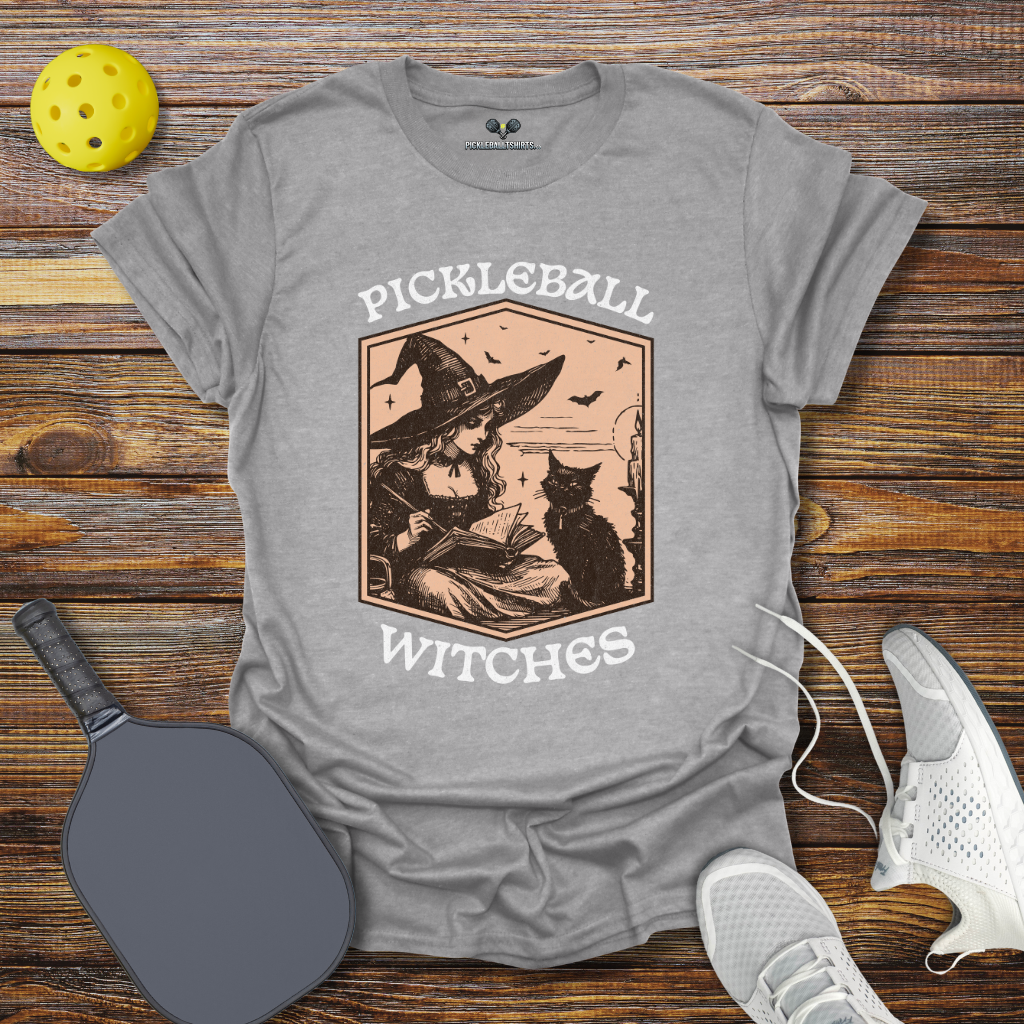 Funny Pickleball Shirt –  Halloween Pickleball Witches T-Shirt