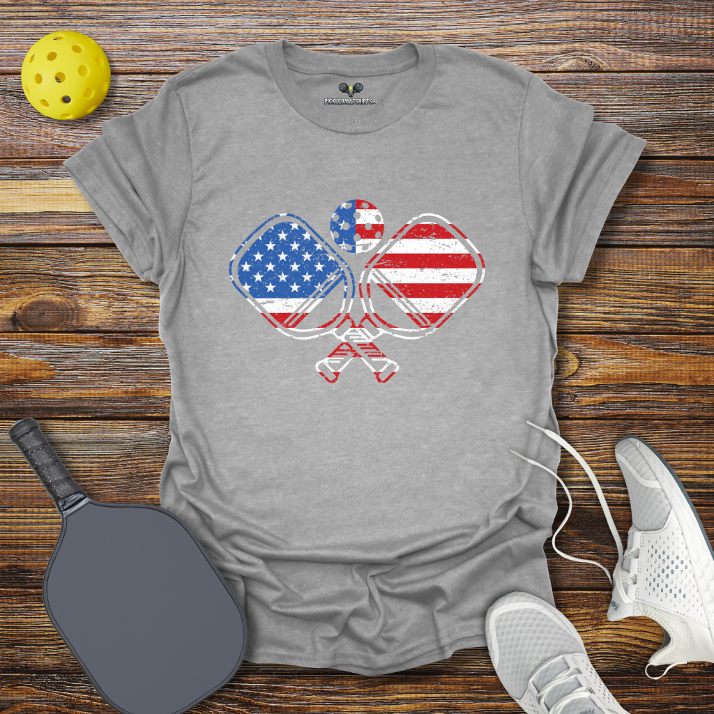 Funny Pickleball Shirt –  USA Pickleball Padles T-Shirt