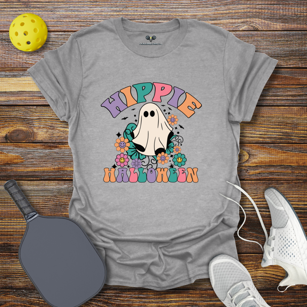 Funny Pickleball Shirt –  Hippie Halloween T-Shirt