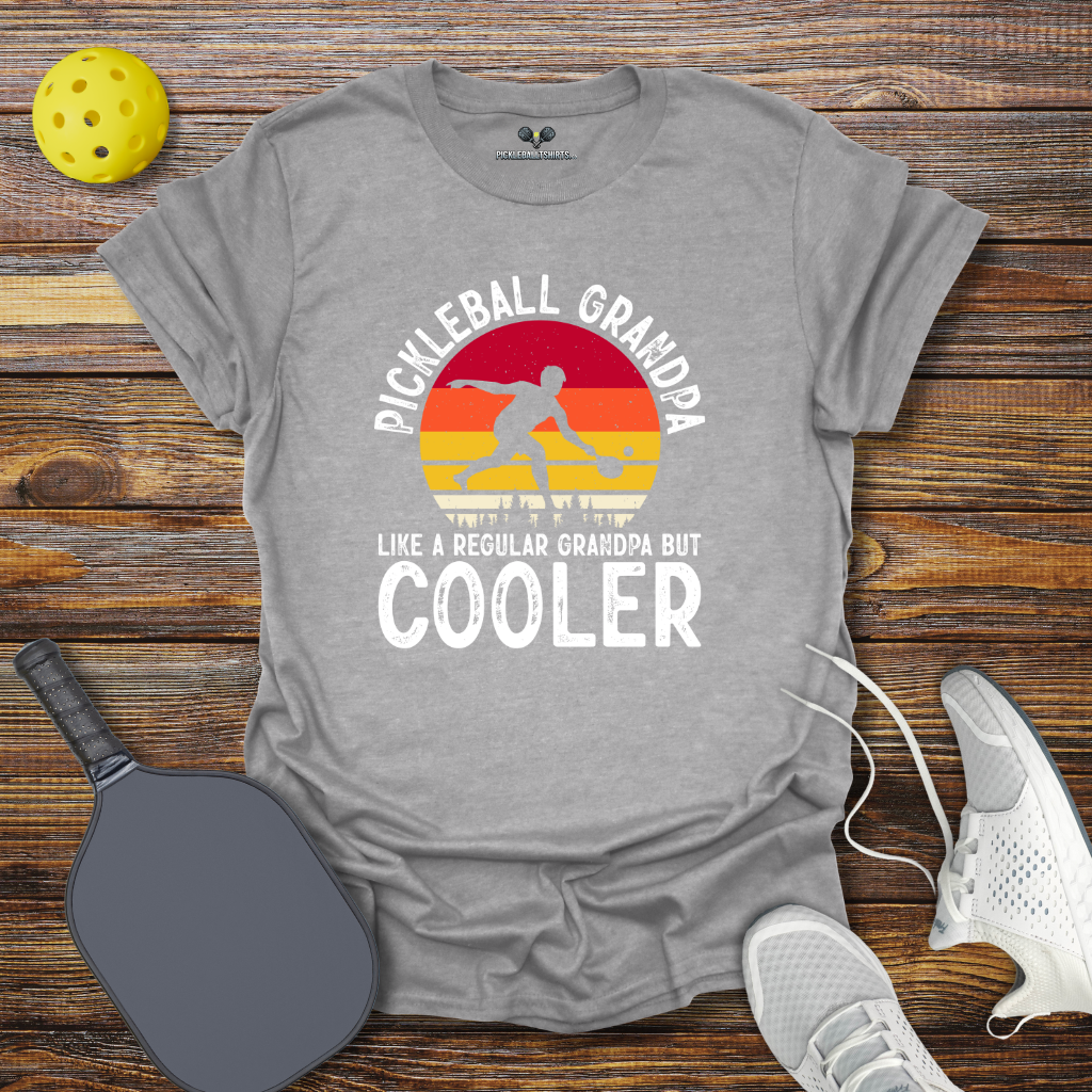 Funny Pickleball Shirt –  Pickleball Grandpa Like Regular Grandpa but Cooler T-Shirt