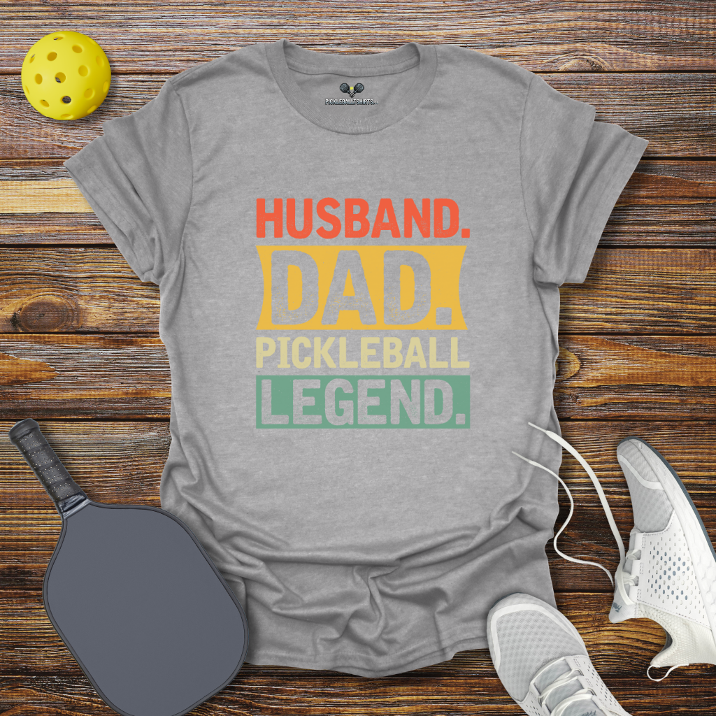 Funny Pickleball Shirt –  Husband Dad Pickleball Legend T-Shirt