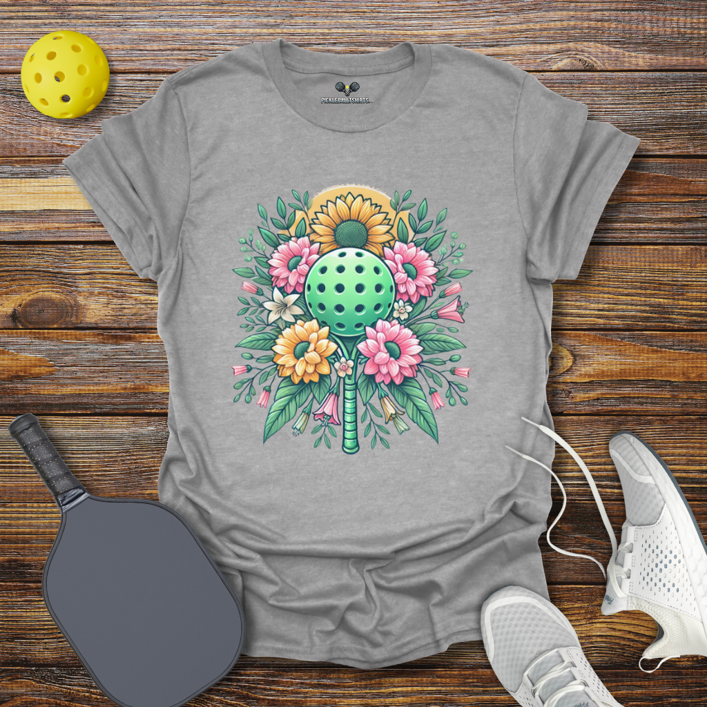 Funny Pickleball Shirt –  Floral Pickleball Dreams T-Shirt