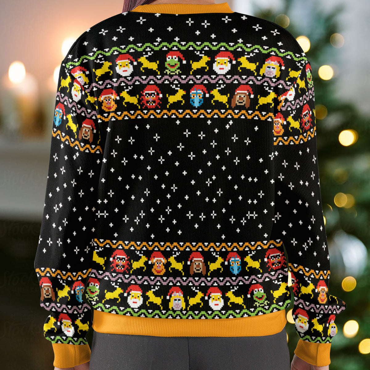 Statler and Waldorf Middle Finger Ugly Christmas Sweatshirt