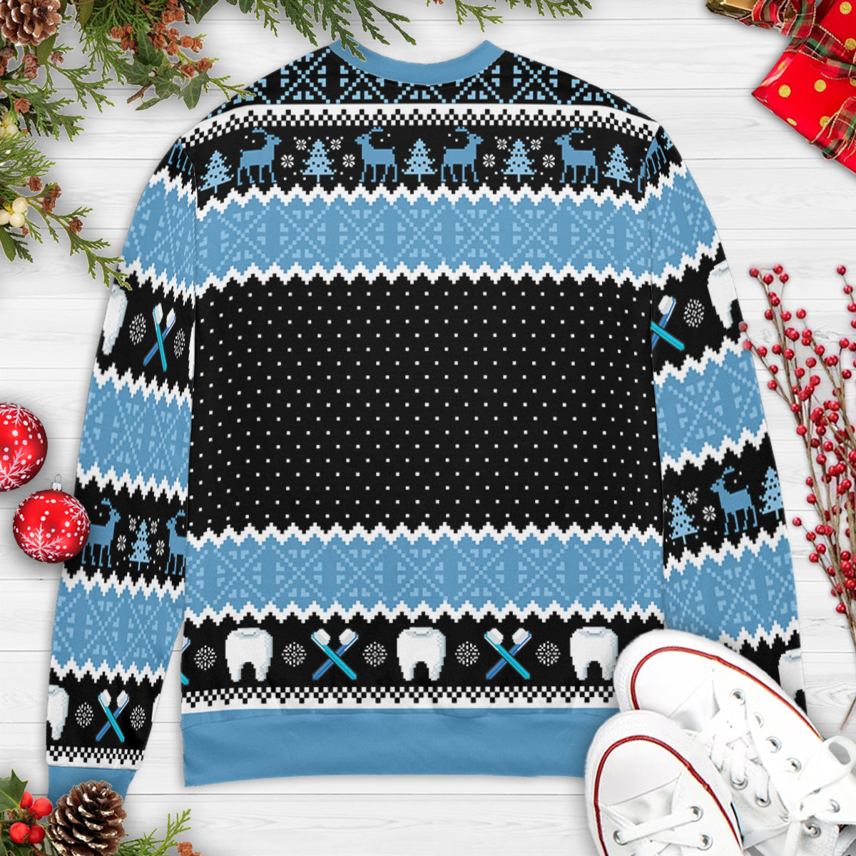 I'd Like To be A Dentist Misfit Rudolph the Red Nosed Reindeer Ugly Christmas Sweatshirt