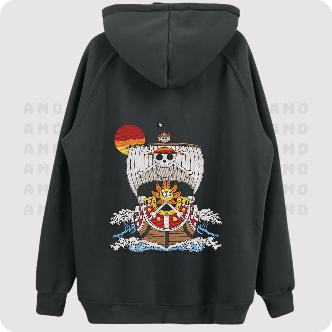 Thousand Sunny - One Piece Embroidered Hoodie