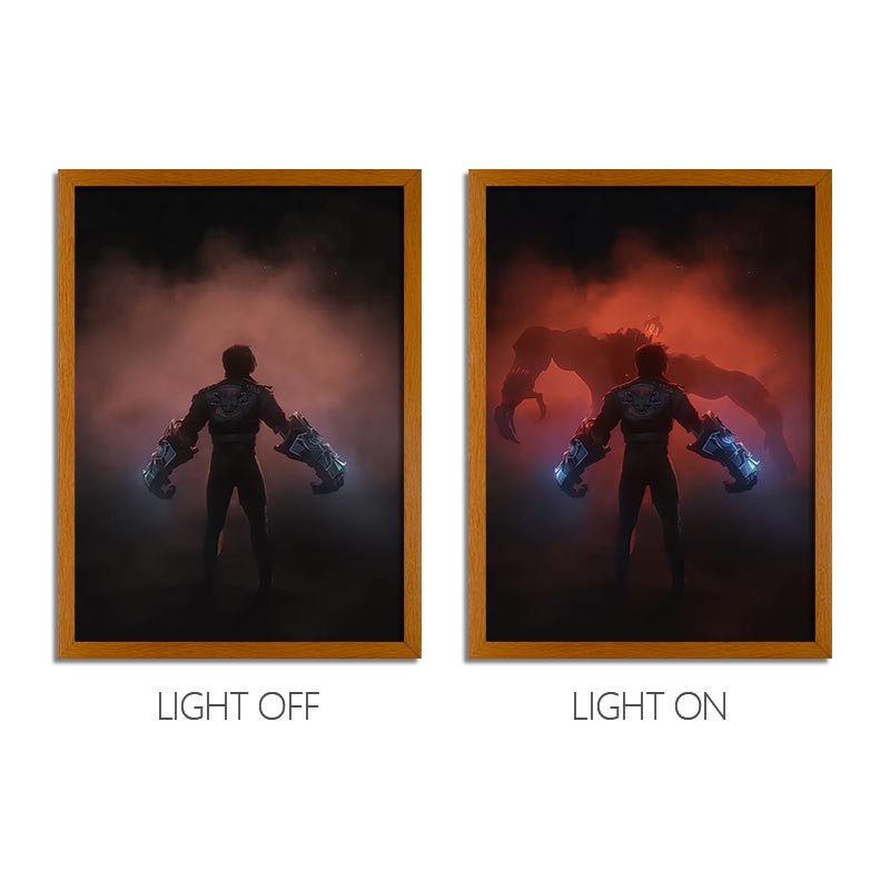 Arcane Anime Light Box – LED Light Painting Photo Frame Wall Art