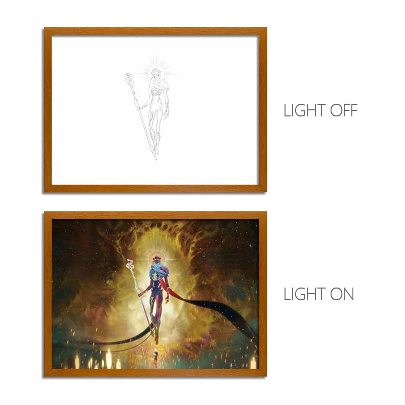 Arcane Anime Light Box – LED Light Painting Photo Frame Wall Art
