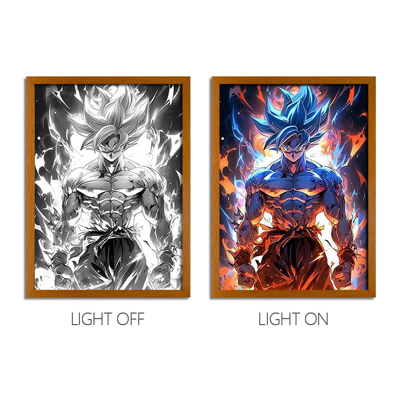 Dragon Ball Anime Light Box – LED Light Painting Photo Frame & Wall Art