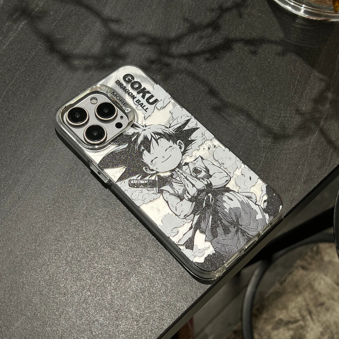 Baby Goku B&W iPhone Case