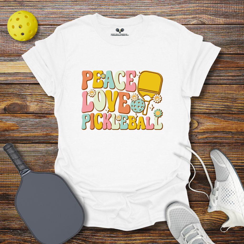 Funny Pickleball Shirt –  Peace Love Pickleball T-Shirt
