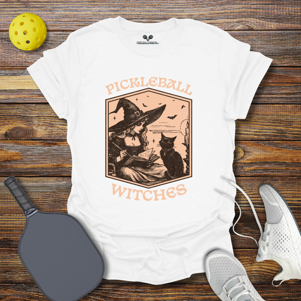 Funny Pickleball Shirt –  Halloween Pickleball Witches T-Shirt