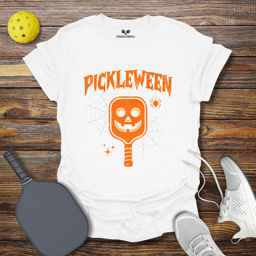 Funny Halloween Pickleball Shirt – Pickleween Paddle Tee