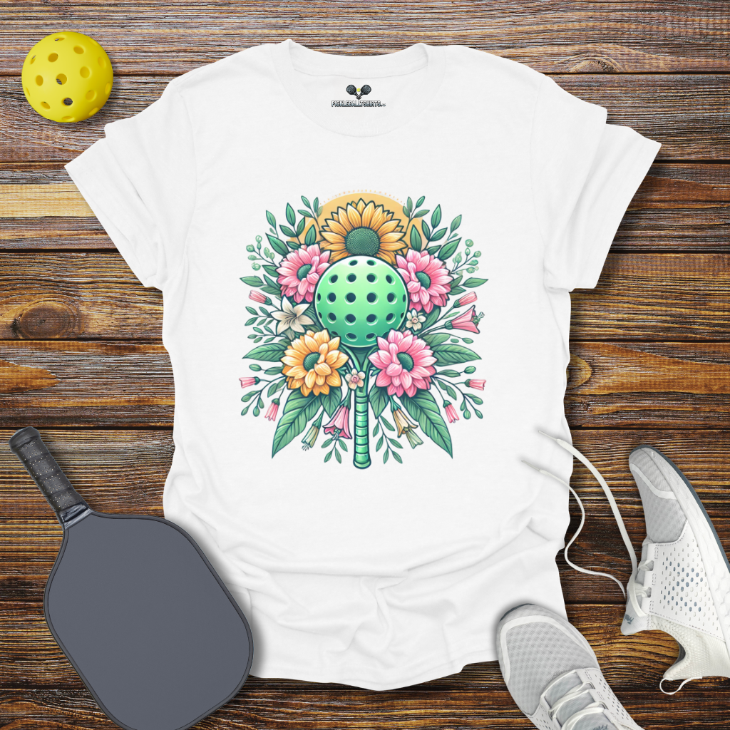 Funny Pickleball Shirt –  Floral Pickleball Dreams T-Shirt