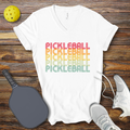 Funny Pickleball Shirt –  PIckleball Retro Colored V-Neck T-shirt