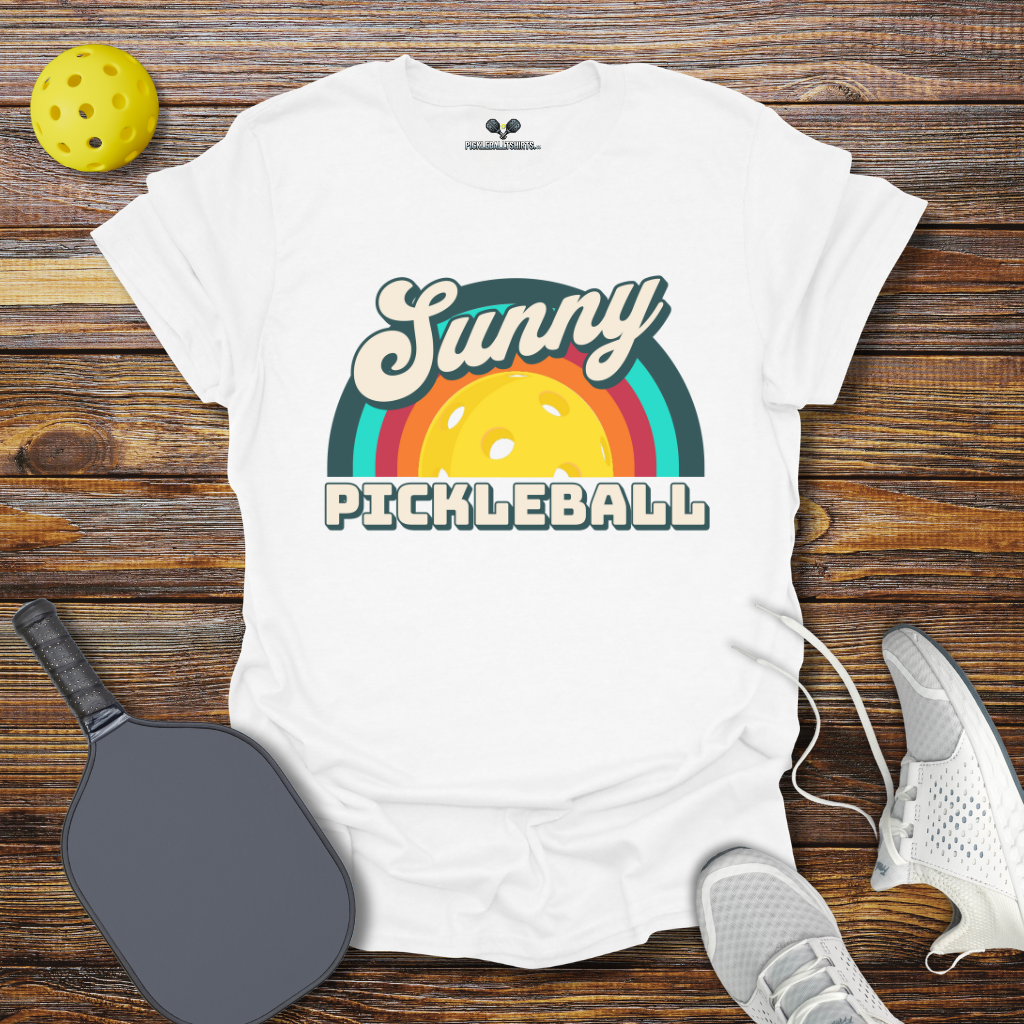Funny Pickleball Shirt –  Sunny Pickleball Retro T-Shirt