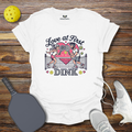 Funny Pickleball Shirt –  Love at First Dink Valentine T-Shirt