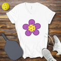 Cute Pickleball V-Neck Shirt for Women – Pickleball Flower