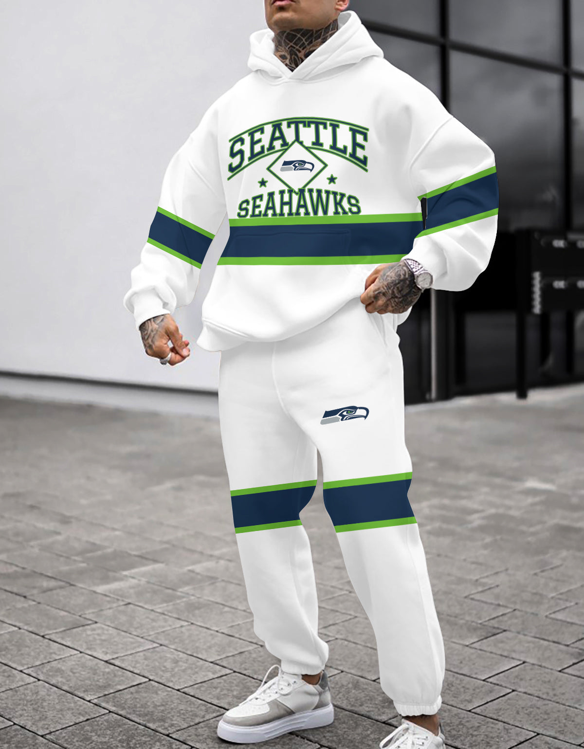 Seattle Seahawks 3D Printed Pullover Hoodie And Sweatpant 2pcs Tracksuits