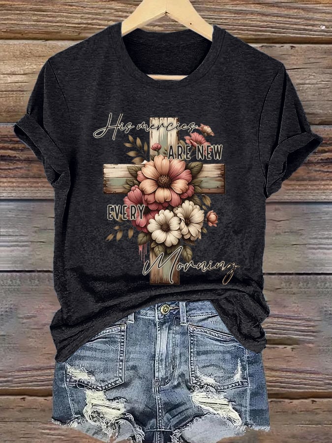 Women's His Mercies Are New Every Morning  Print Shirt