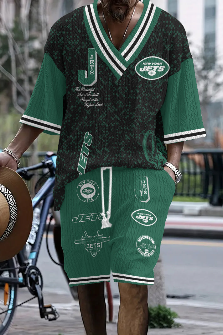 New York Jets Limited Edition Top And Shorts Two-Piece Suits