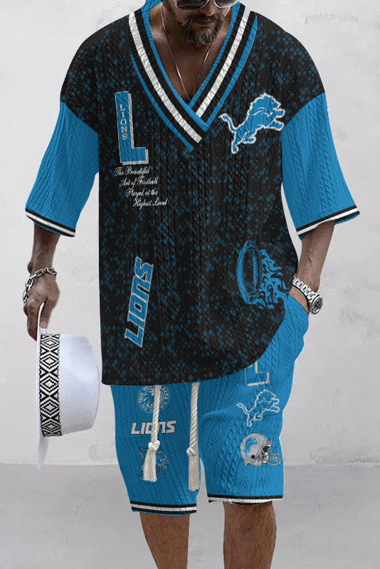 Detroit Lions Limited Edition Top And Shorts Two-Piece Suits