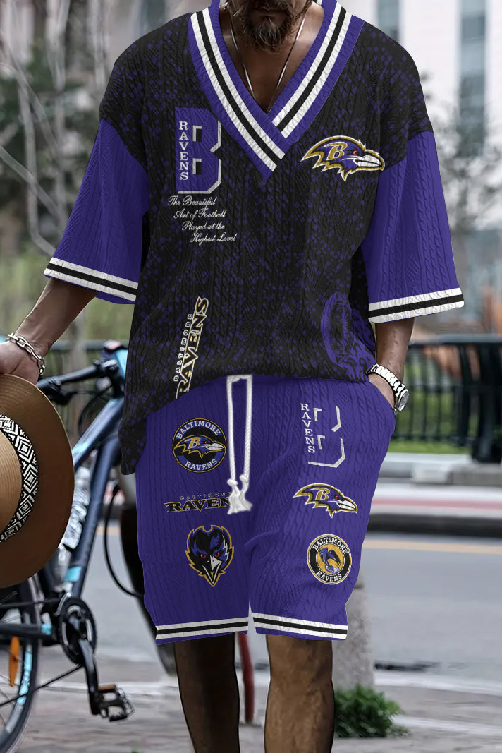 Baltimore Ravens Limited Edition Top And Shorts Two-Piece Suits
