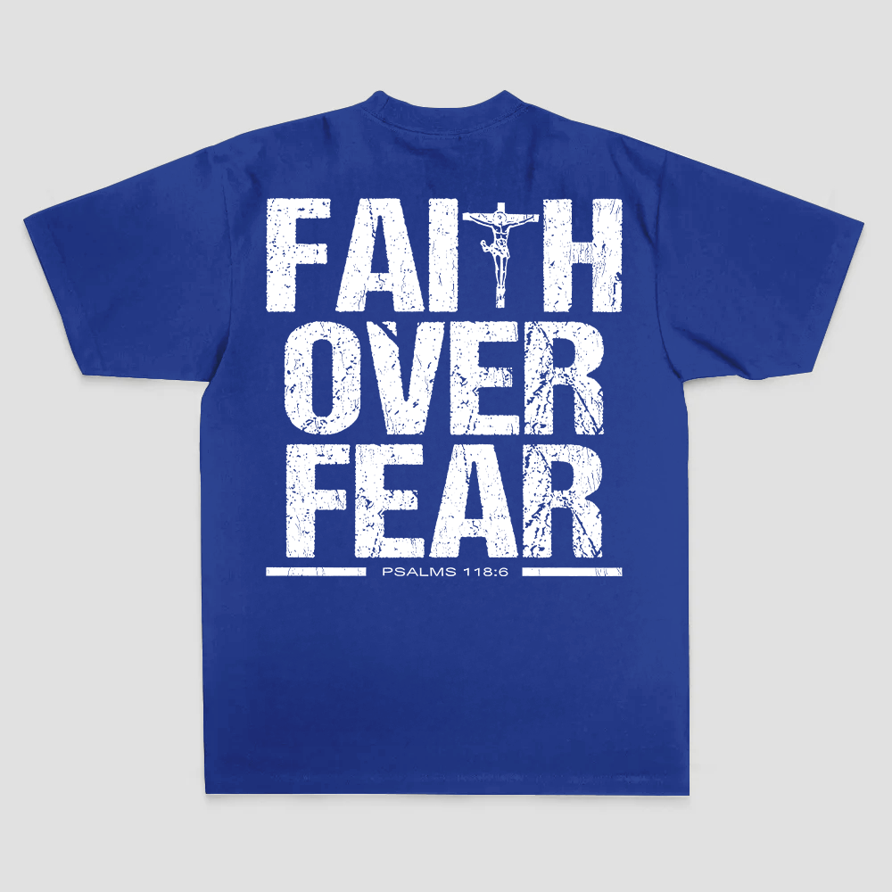 Faith Over Fear Printed Men's T-shirt