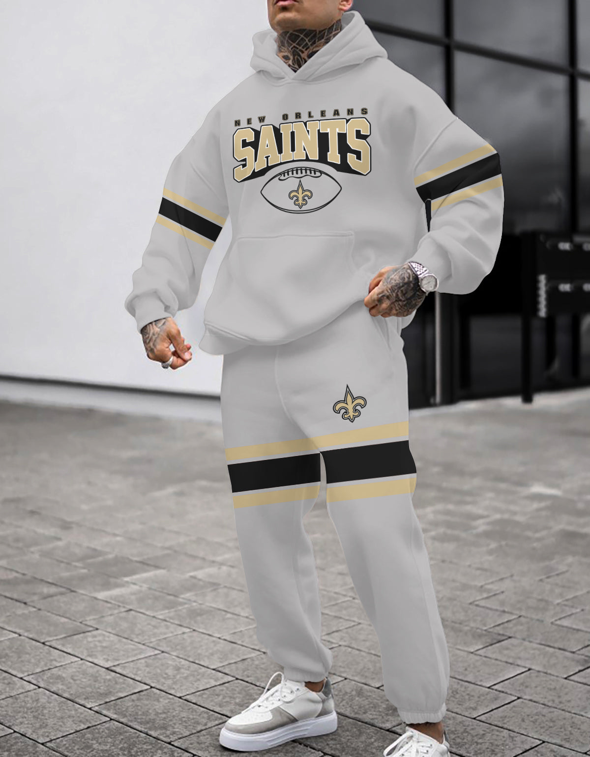 New Orleans Saints 3D Printed Pullover Hoodie And Sweatpant 2pcs Tracksuits