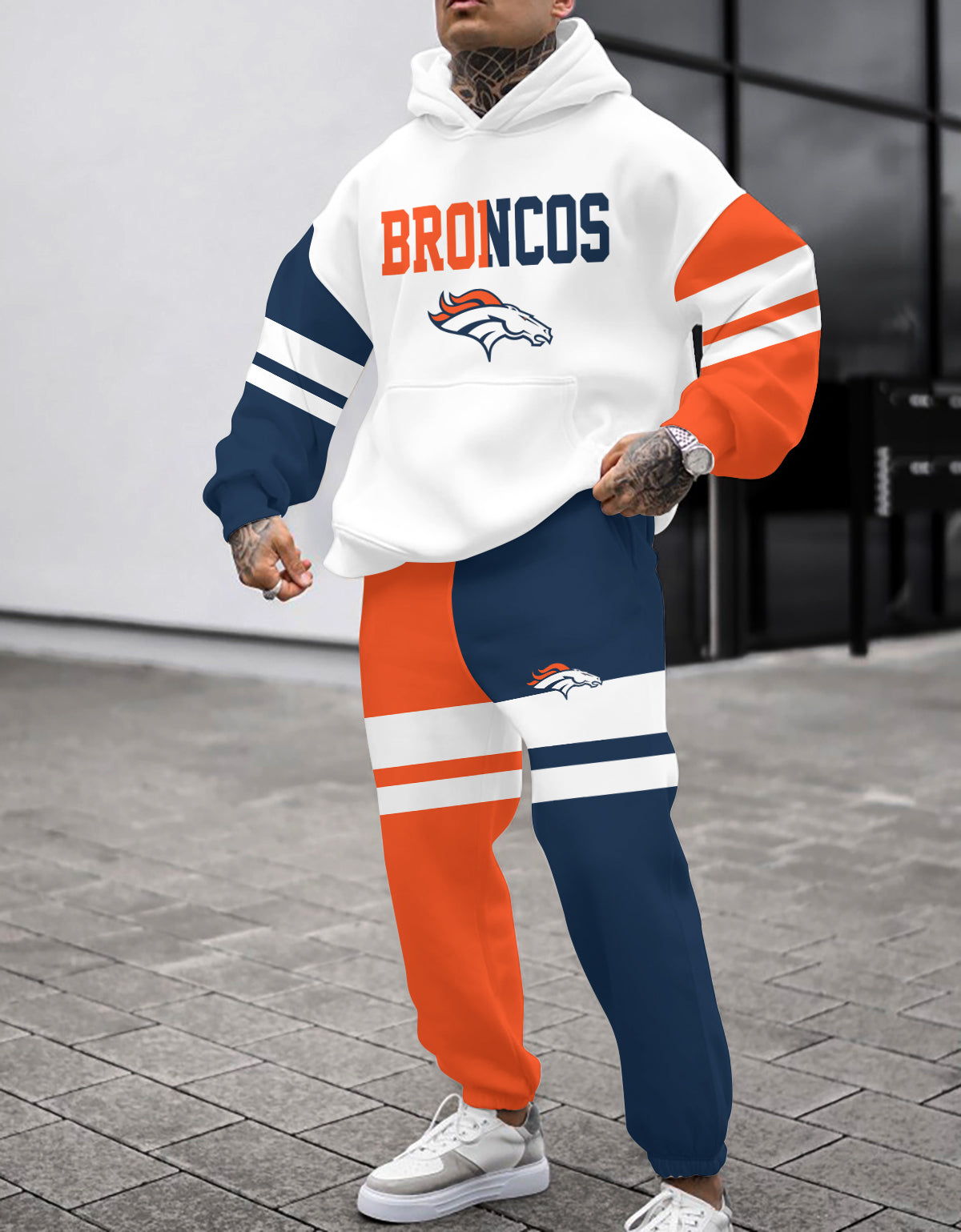 Denver Broncos Chicago Bears 3D Printed Pullover Hoodie And Sweatpant 2pcs Tracksuits