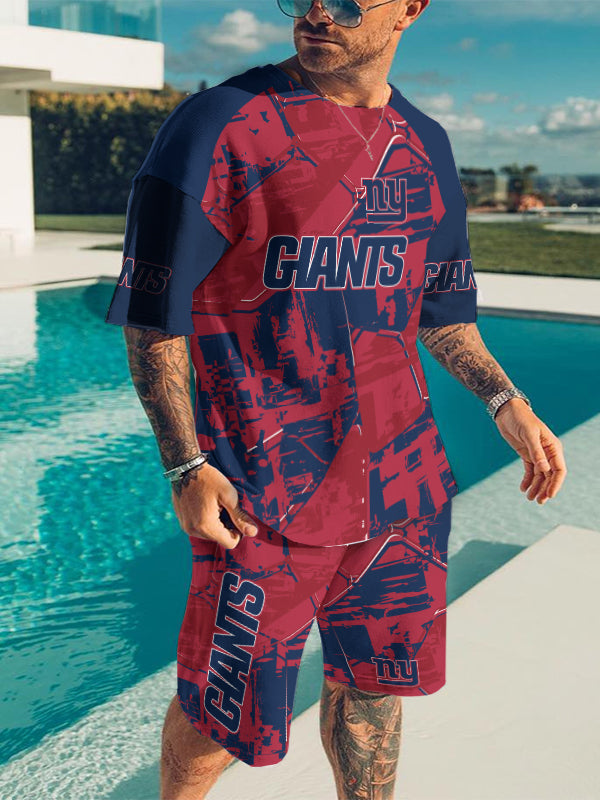 New York Giants Limited Edition Top And Shorts Two-Piece Suits