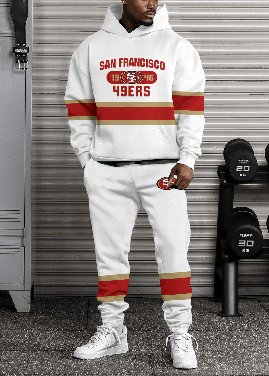 San Francisco 49ers 3D Printed Pullover Hoodie And Sweatpant 2pcs Tracksuits