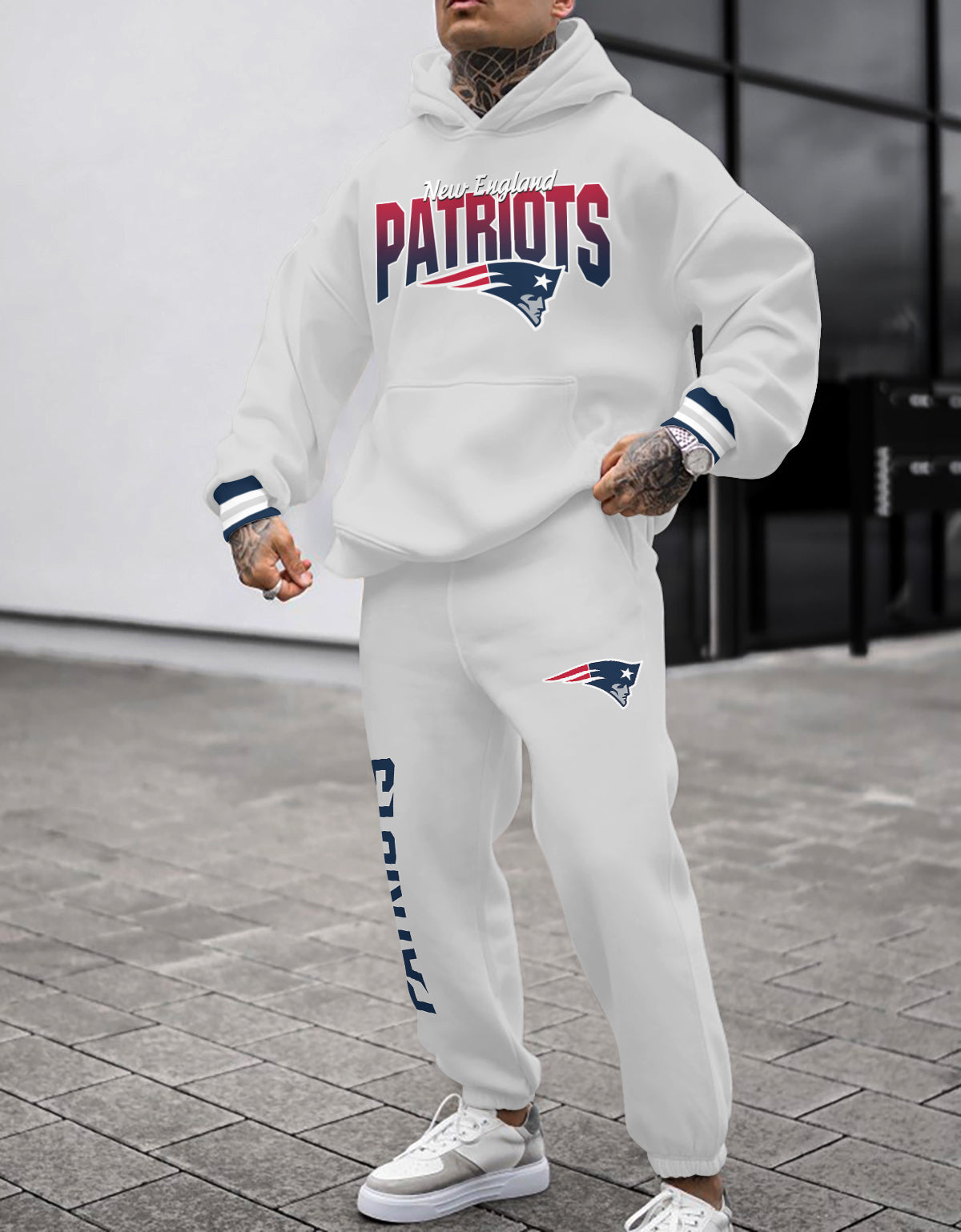 New England Patriots  3D Printed Pullover Hoodie And Sweatpant 2pcs Tracksuits