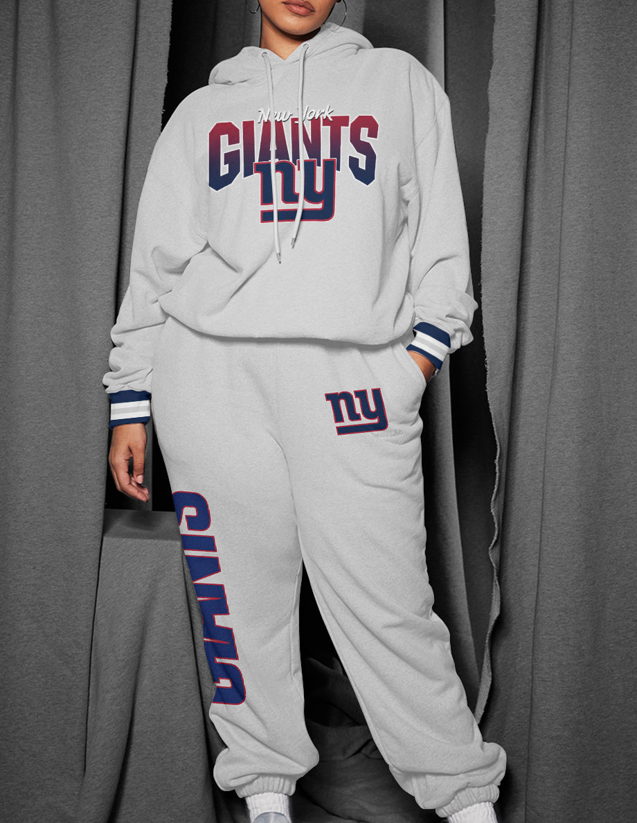 New York Giants 3D Printed Pullover Hoodie And Sweatpant 2pcs Tracksuits