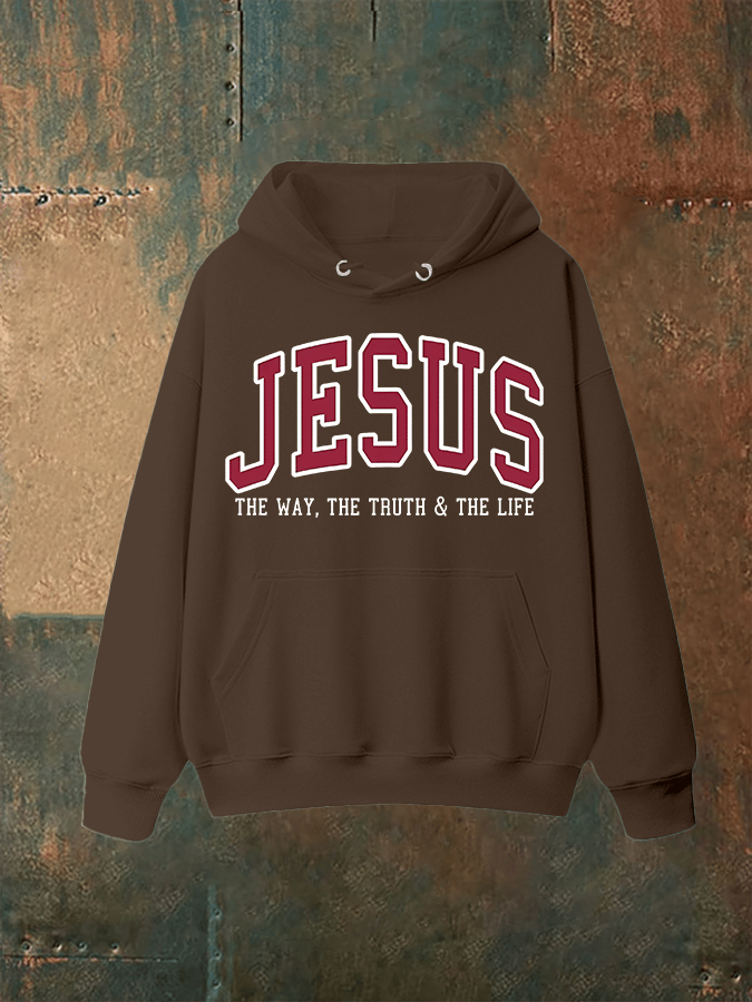 Unisex  JESUS THE WAY, THE TRUTH & THE LIFE printed  Hoodie
