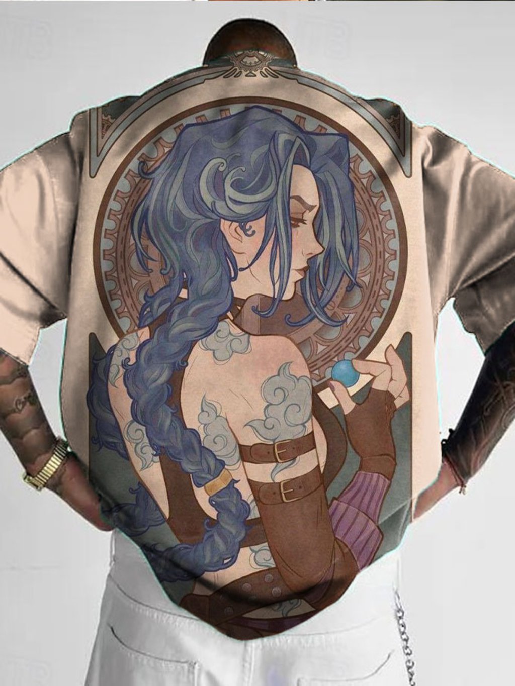 Men's Anime Print T-Shirt