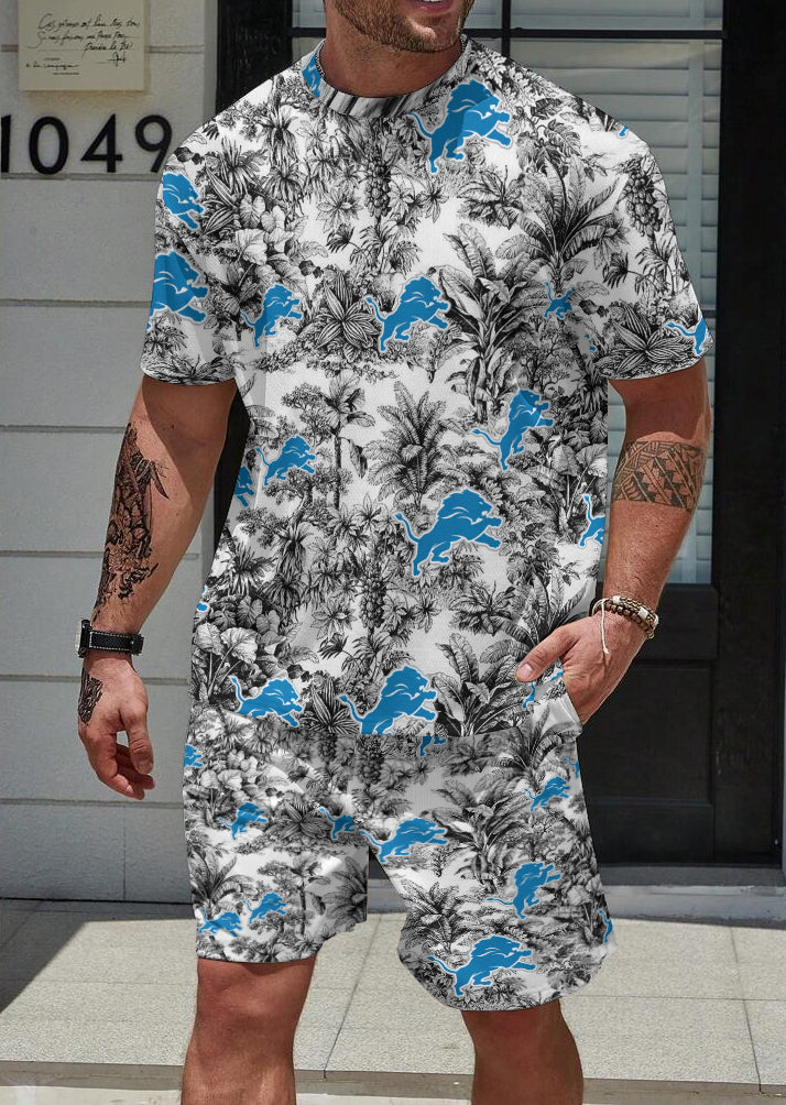 Detroit Lions Limited Edition Top And Shorts Two-Piece Suits