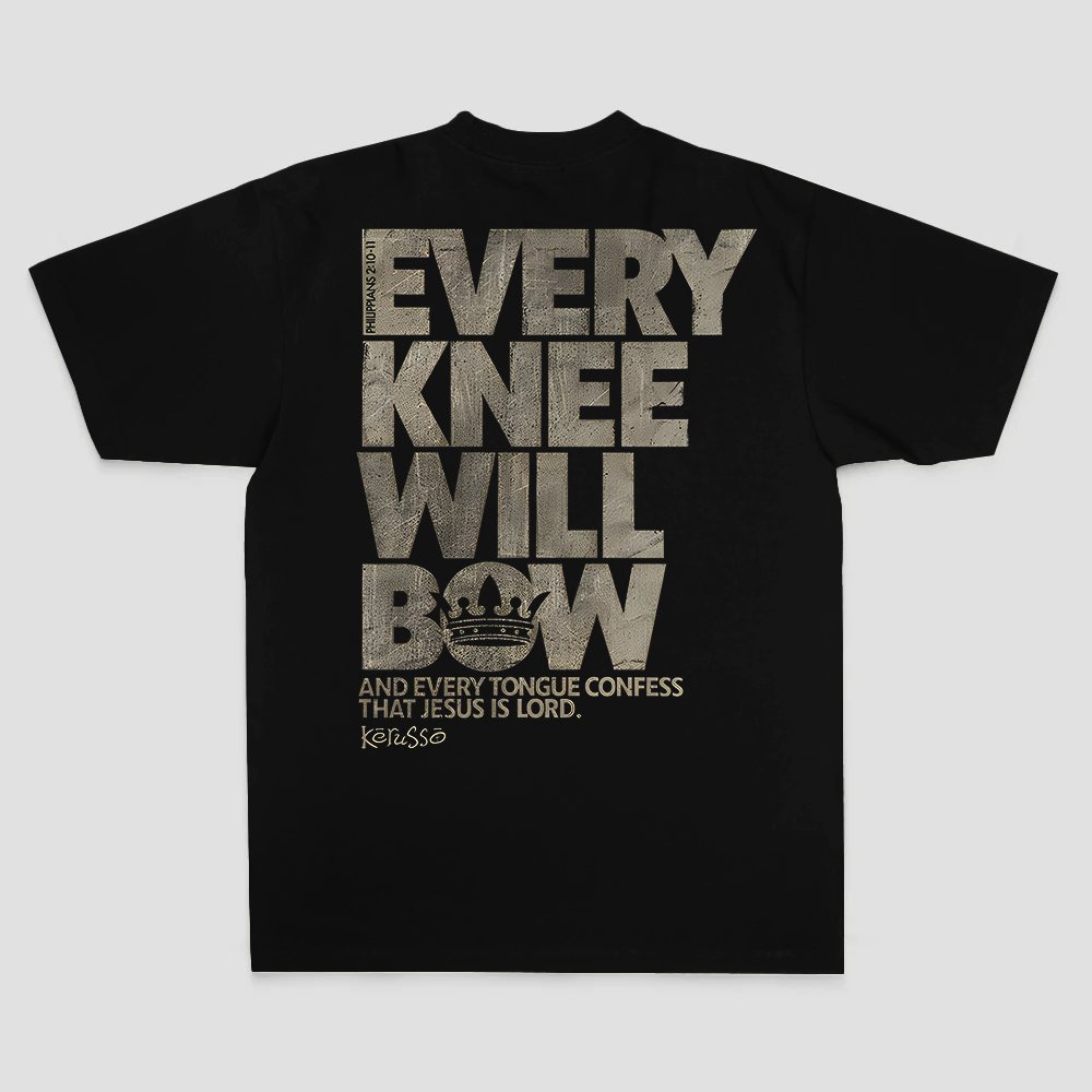 Every Knee Will Bow Printed Men's T-Shirt