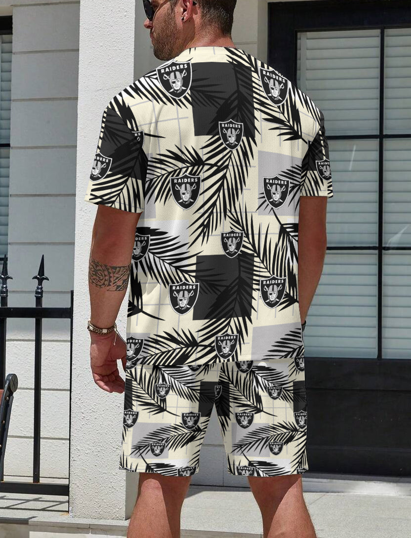 Las Vegas Raiders Limited Edition Top And Shorts Two-Piece Suits