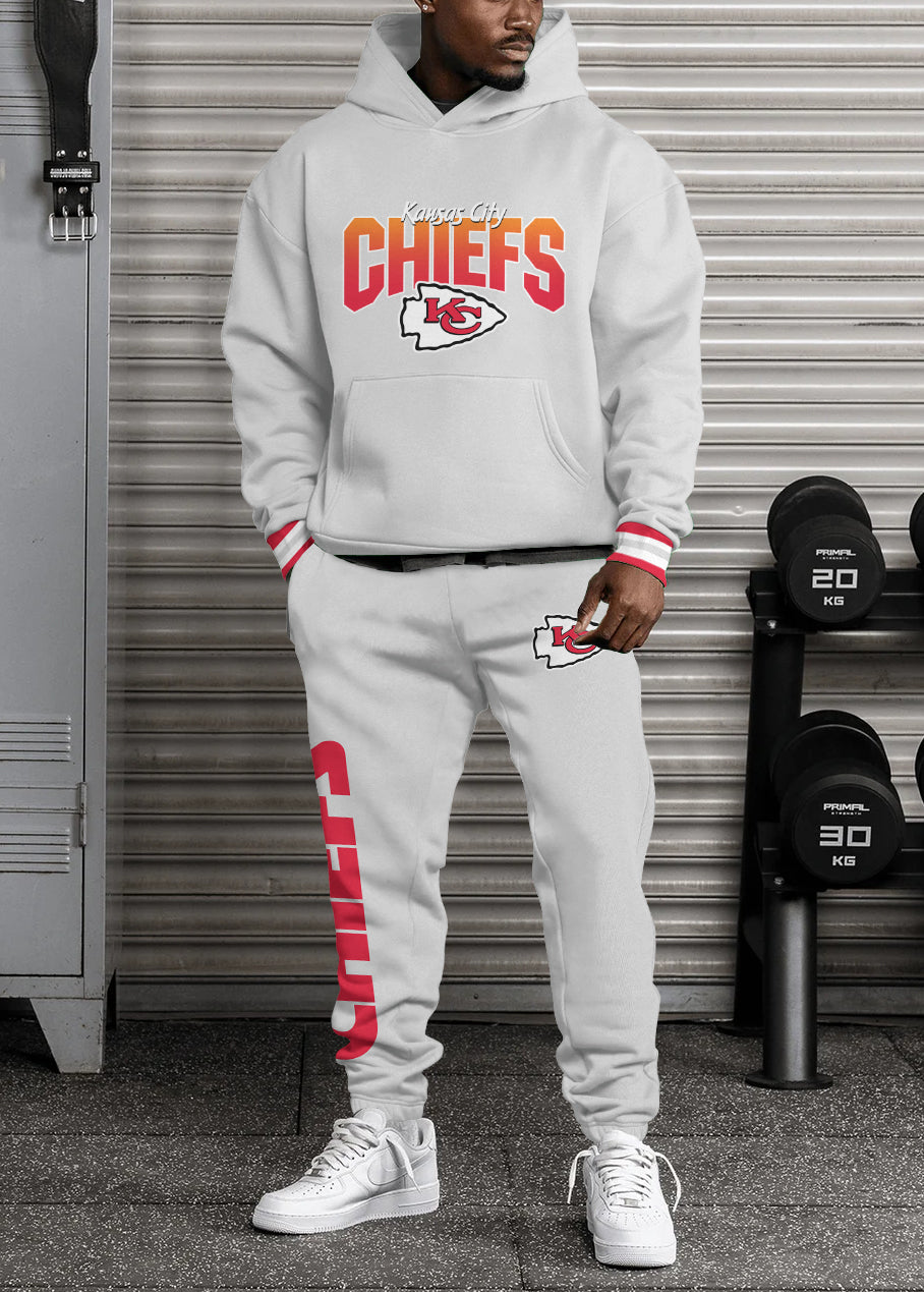 Kansas City Chiefs 3D Printed Pullover Hoodie And Sweatpant 2pcs Tracksuits