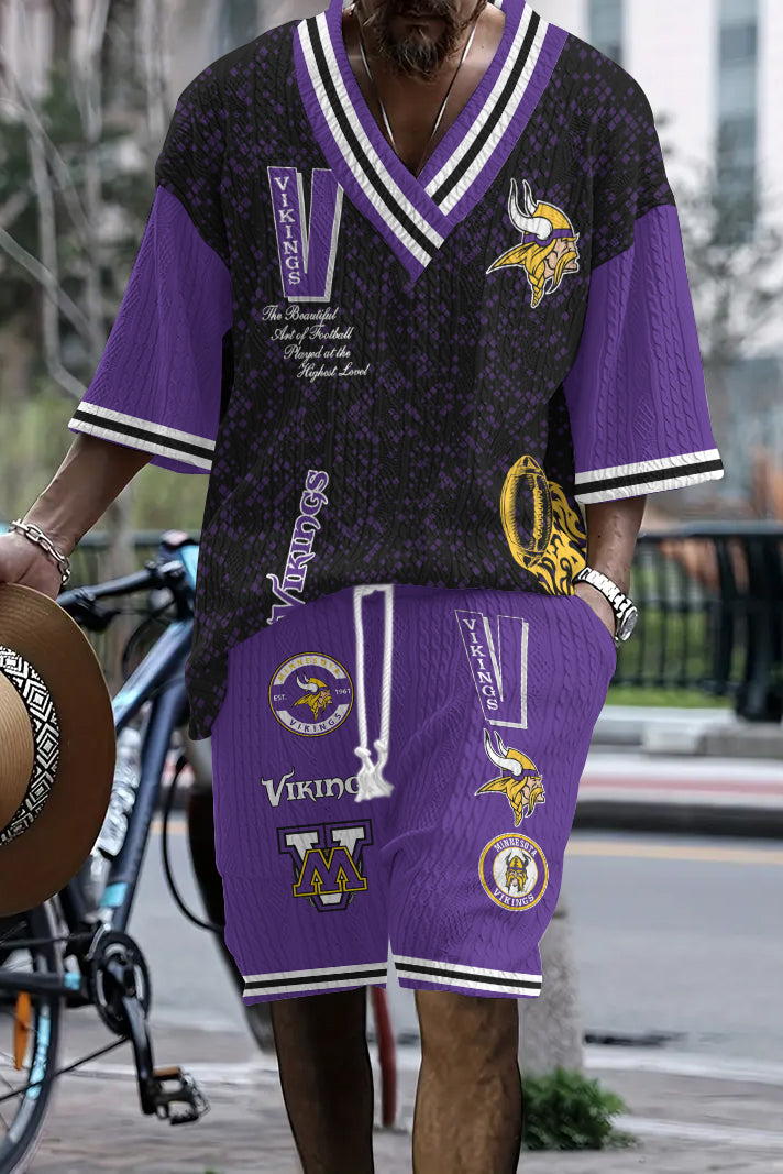 Minnesota Vikings Limited Edition Top And Shorts Two-Piece Suits