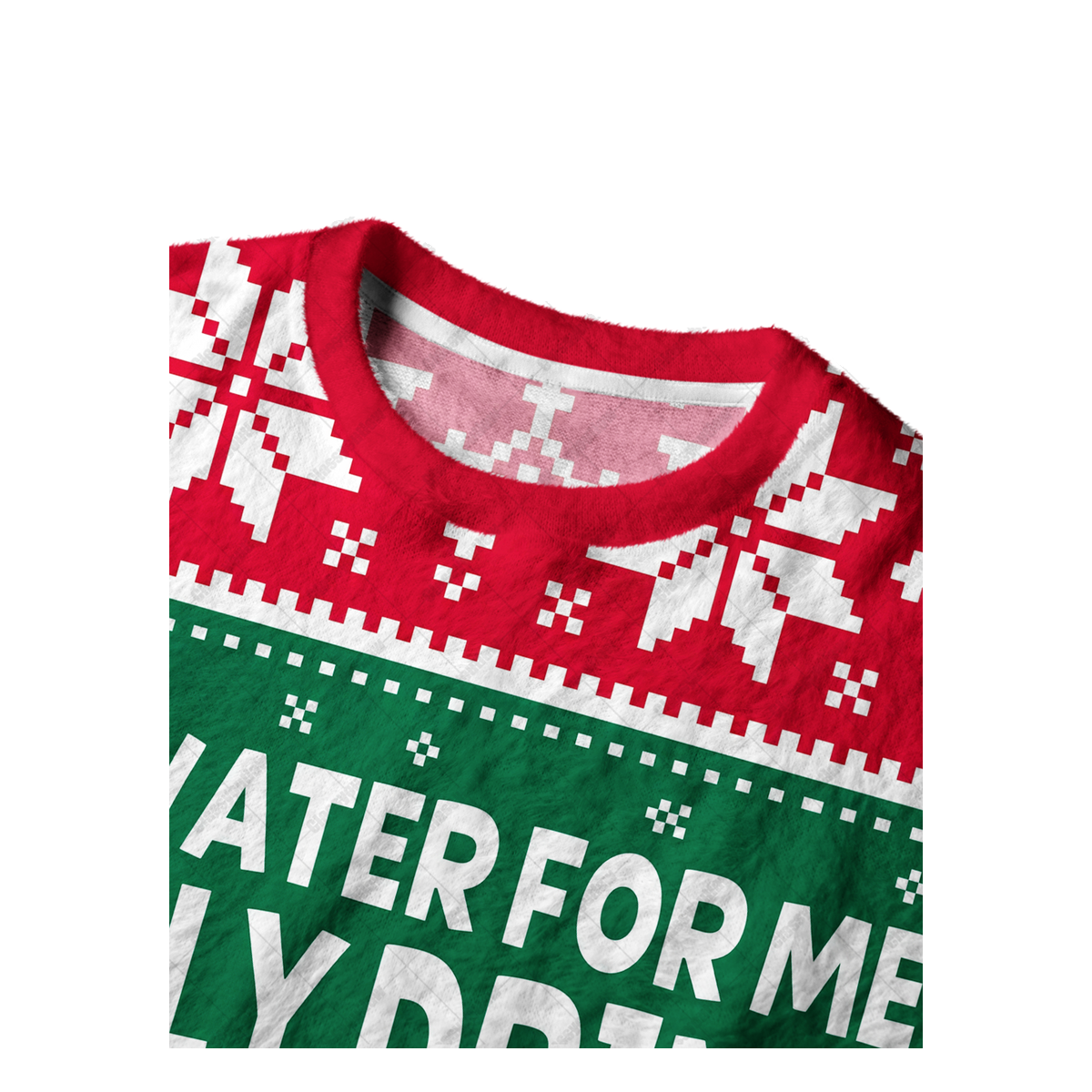 I ONLY DRINK WARM JIZZ UGLY CHRISTMAS SWEATSHIRT — image 3