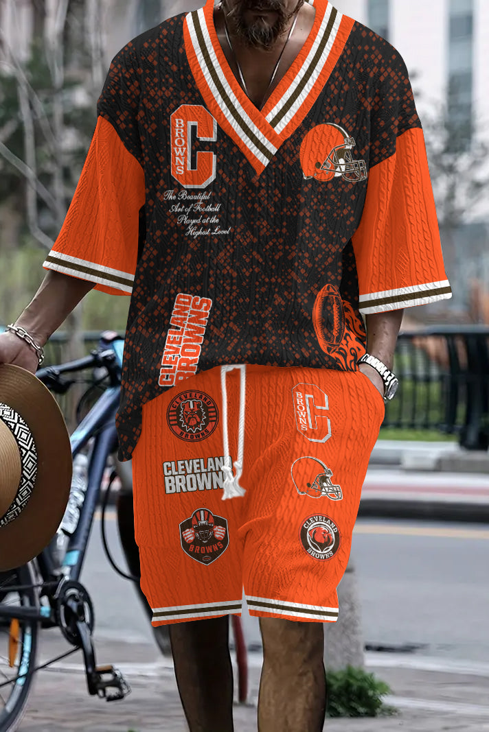 Cleveland Browns Limited Edition Top And Shorts Two-Piece Suits