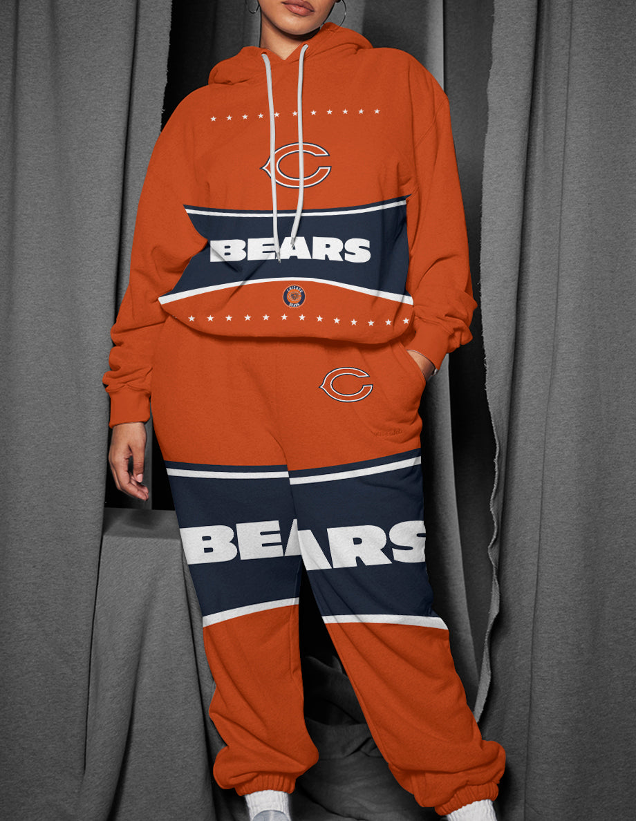 Chicago Bears 3D Printed Pullover Hoodie And Sweatpant 2pcs Tracksuits