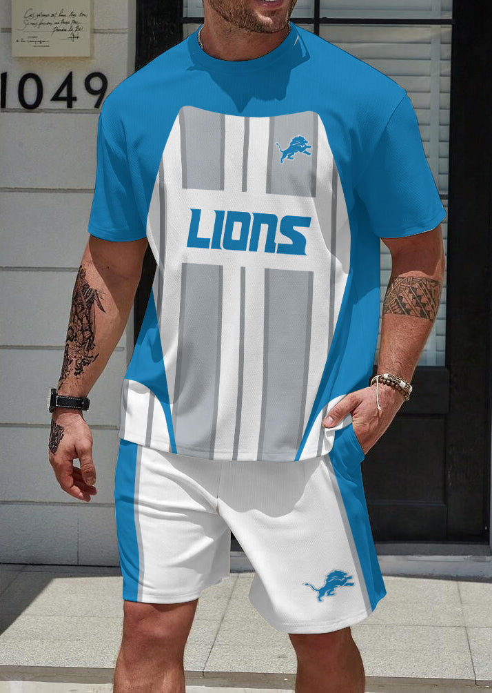 Detroit Lions  Limited Edition Top And Shorts Two-Piece Suits